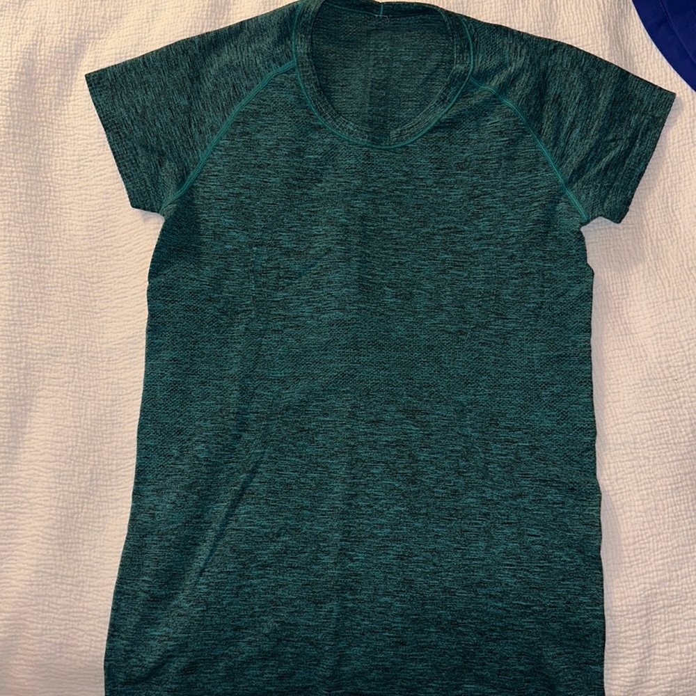 LuluLemon Teal Short Sleeved Shirt